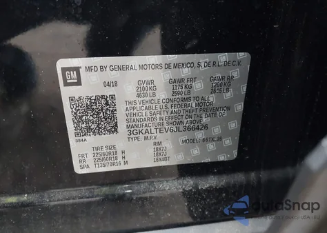 2018 GMC Terrain Sle from USA, damaged, VIN 3GKALTEV6JL366426